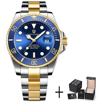 Popular Top Brand Automatic Luxury Sapphire Glass Mechanical Wristwatch Sports Stainless Steel Waterproof Men Watch